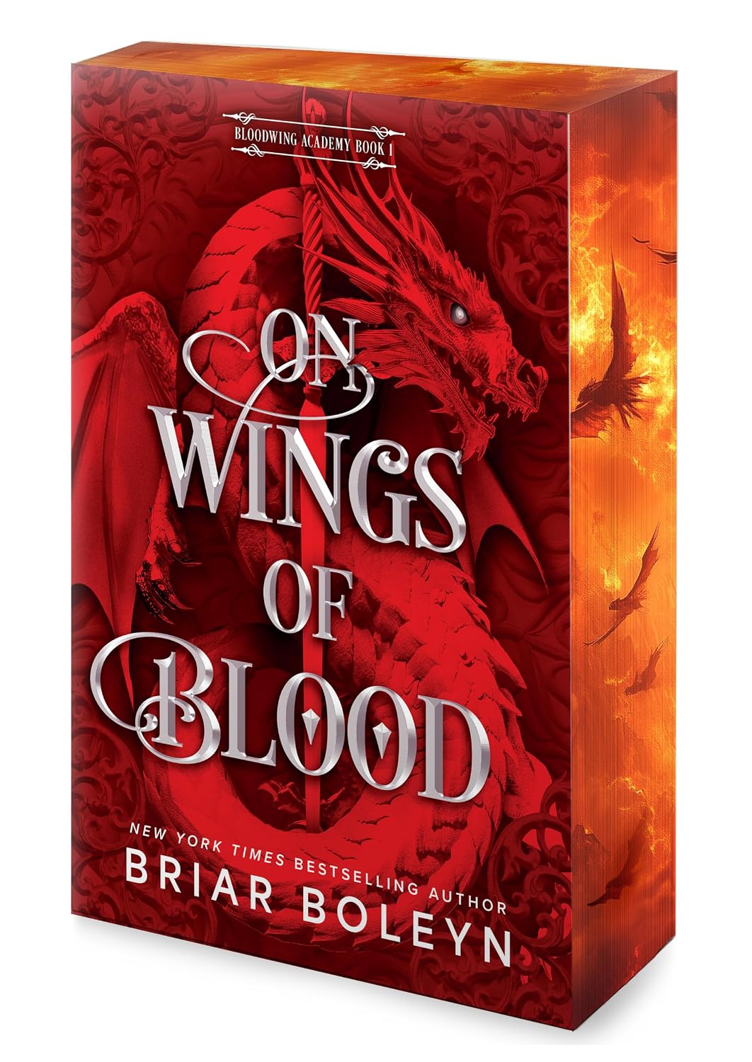 On Wings of Blood: A Novel (Bloodwing Academy, 1) Paperback Sprayed Edge Edition