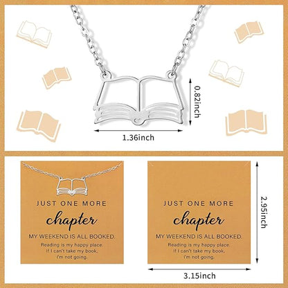 Open Book Necklace