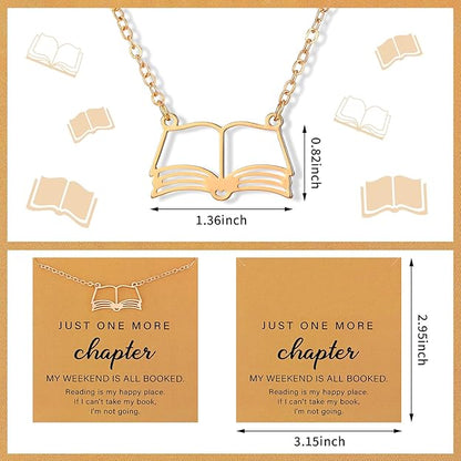 Open Book Necklace