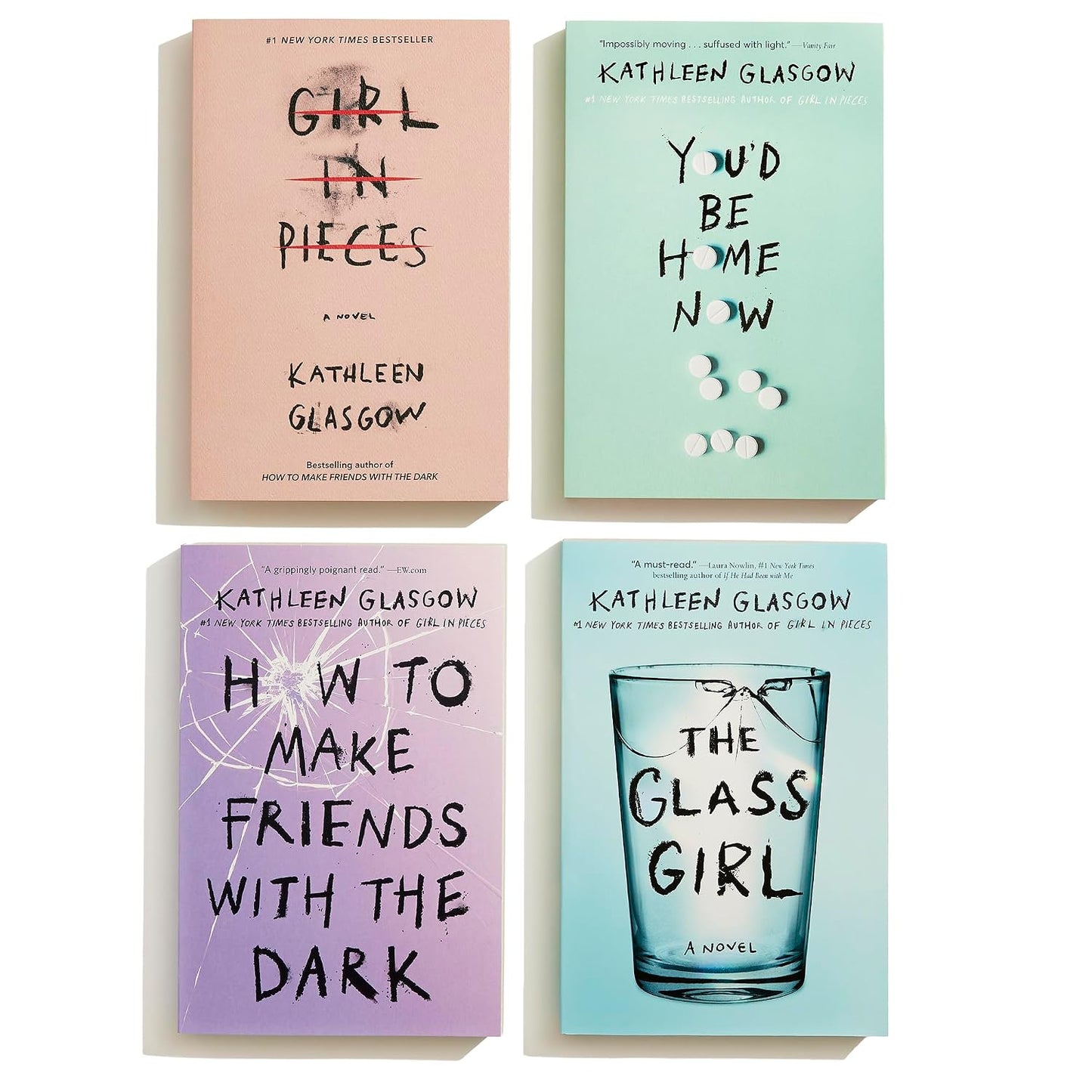Girl in Pieces; How to Make Friends with the Dark; You'd Be Home Now; The Glass Girl: Kathleen Glasgow 4-Book Boxed Set: