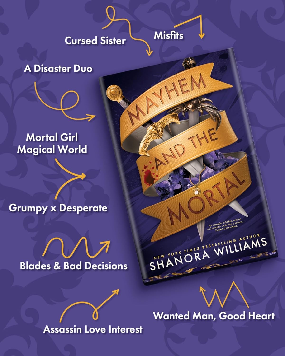 Mayhem and the Mortal: A Morally Gray Hero Enemies-to-Lovers Fantasy Romance