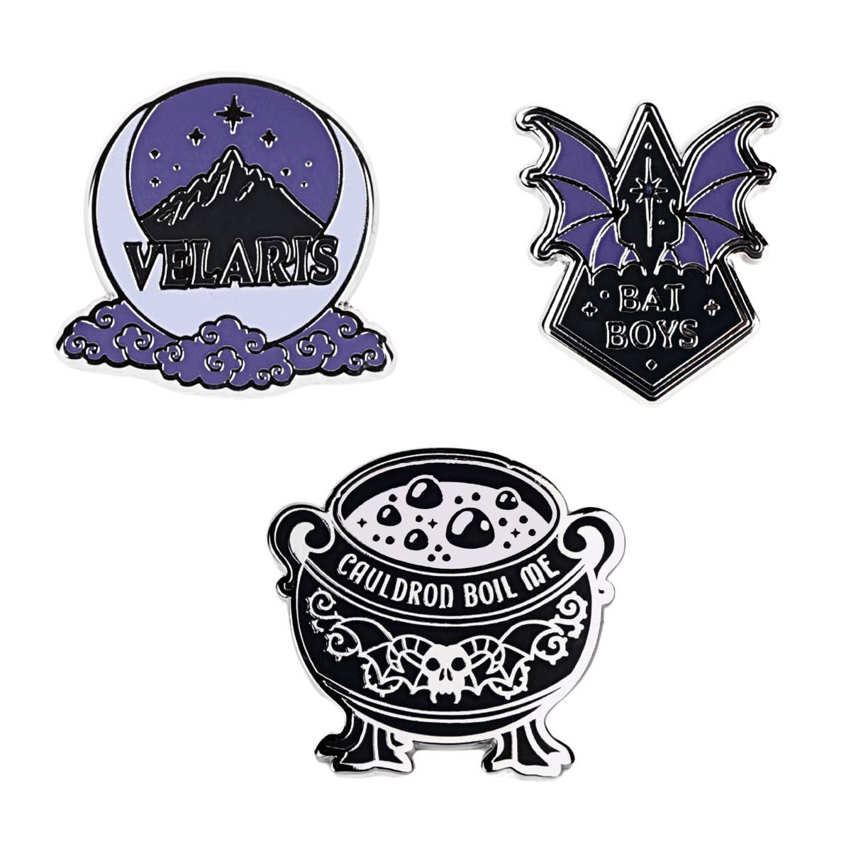 A Court of Thorns and Roses Enamel Pins (3-Pack)