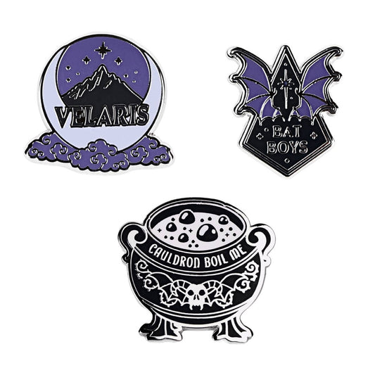 A Court of Thorns and Roses Enamel Pins (3-Pack)