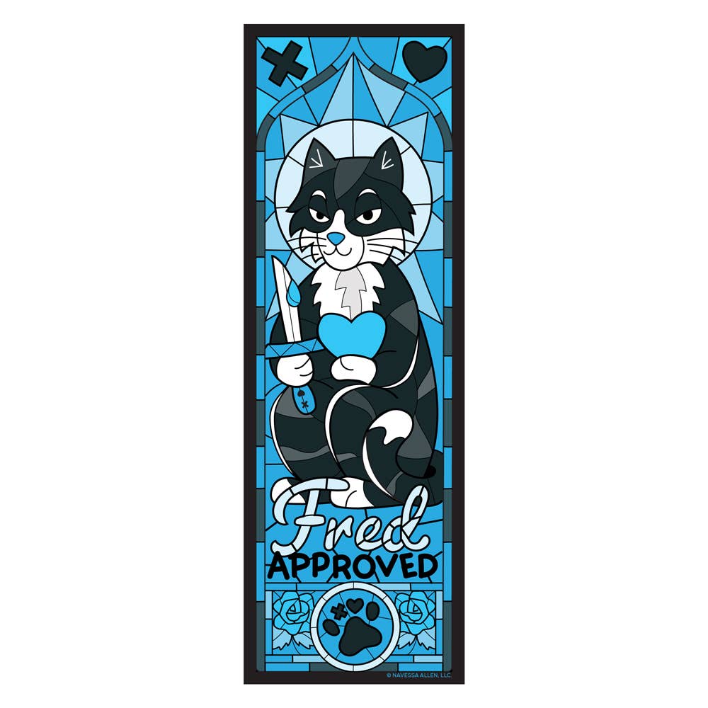 Lights Out: Fred Approved Stained Glass Bookmark