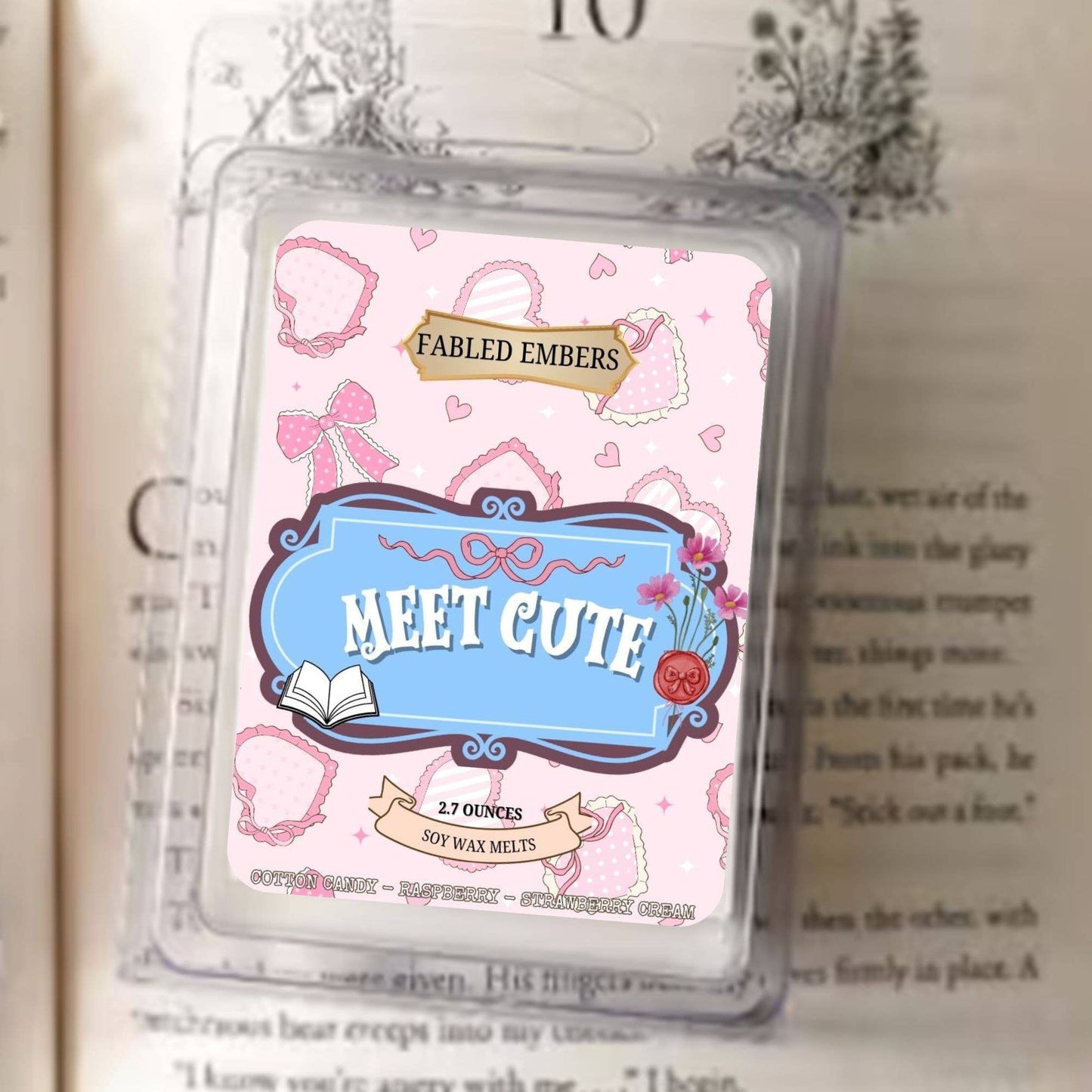 MEET CUTE - book lover trope | cotton candy Wax Melt