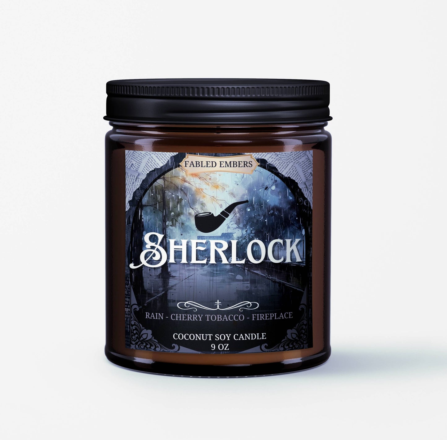 SHERLOCK mystery book lovers candle | Study