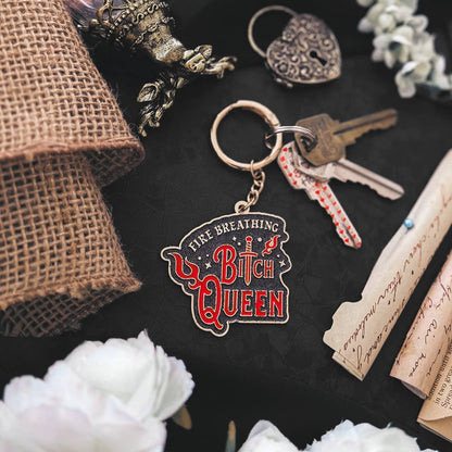 Throne of Glass: Fire Breathing B*tch Queen Bag Charm