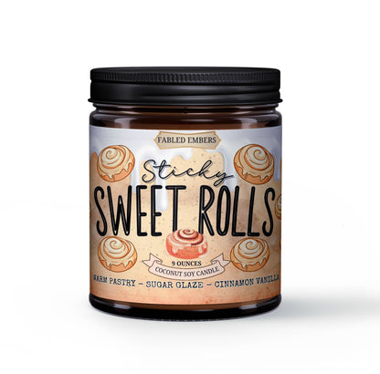 SWEET ROLLS cinnamon pastry gamer candle