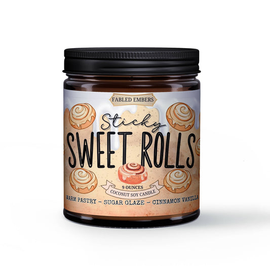 SWEET ROLLS cinnamon pastry gamer candle