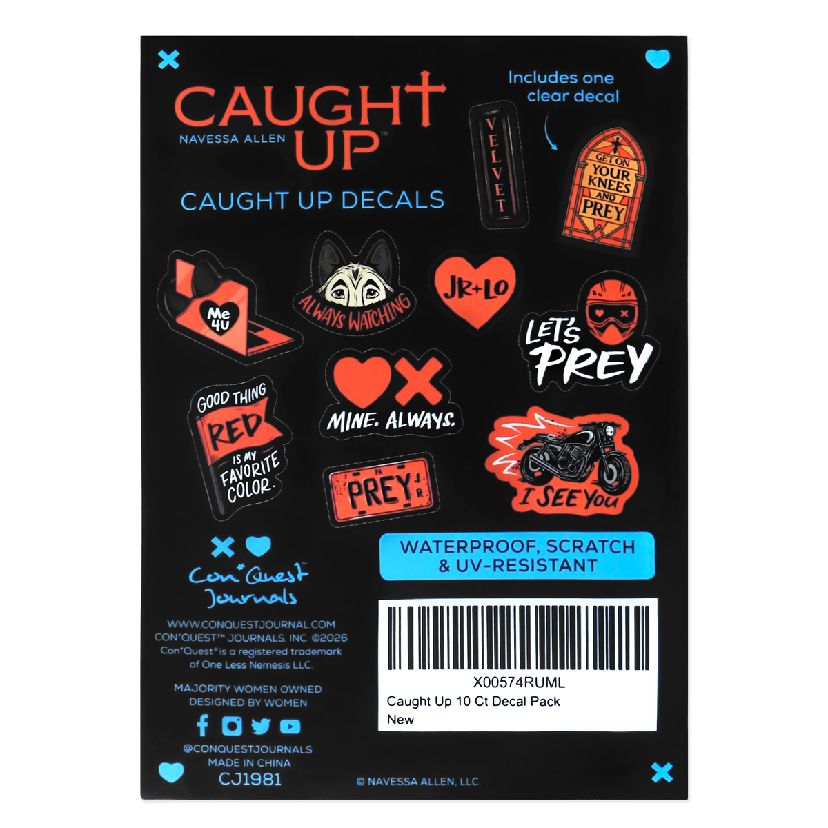 (10-Pack) Caught Up Decals