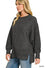 Brushed melange hacci oversized sweater