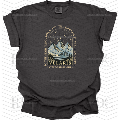 Velaris To the Stars Who Listen, ACOTAR Inspired T-shirt