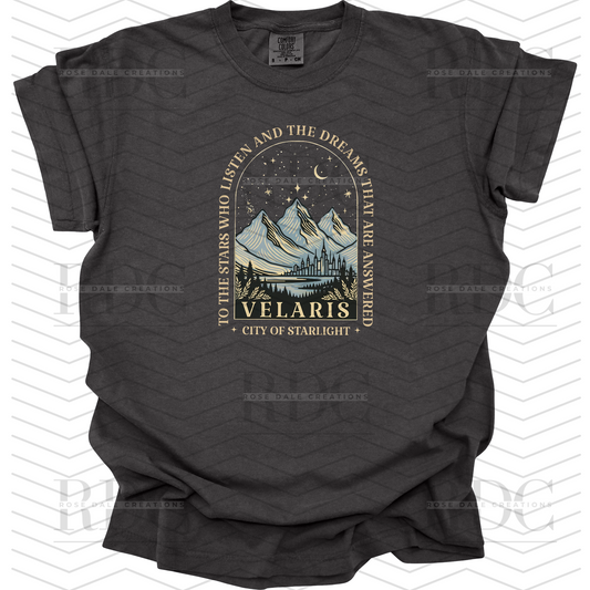 Velaris To the Stars Who Listen, ACOTAR Inspired T-shirt