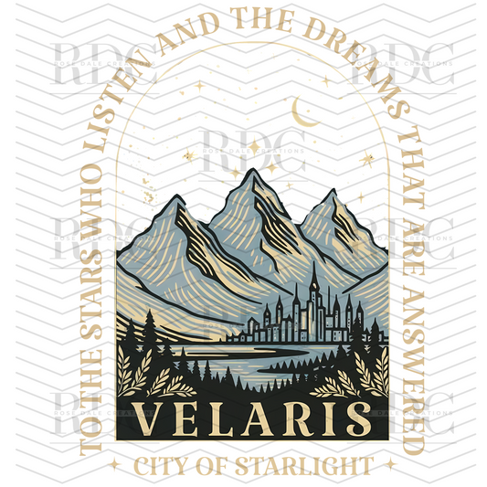 Velaris To the Stars Who Listen, ACOTAR Inspired Ready to Press DTF
