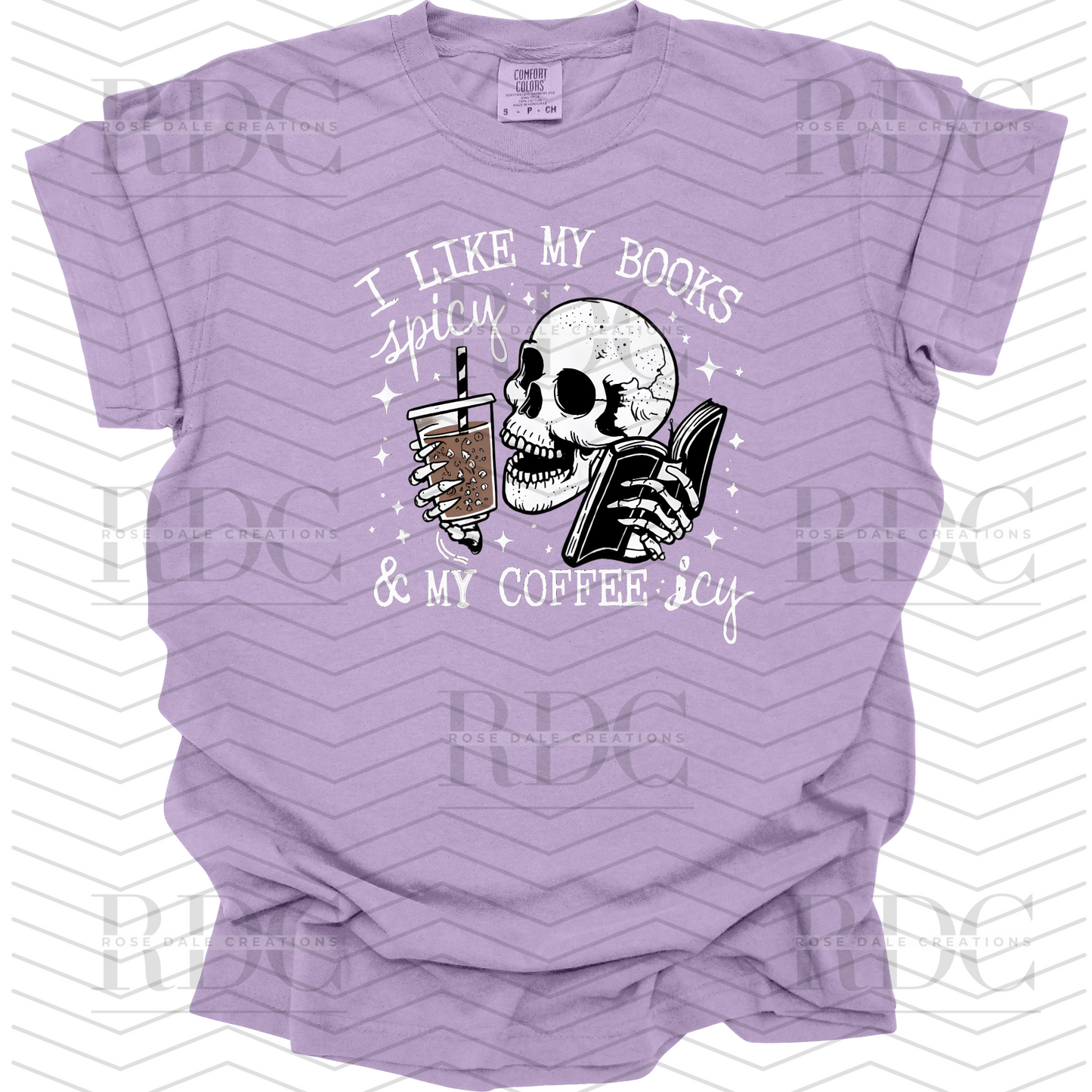 I like my books Spicy & My Coffee Icy T-shirt