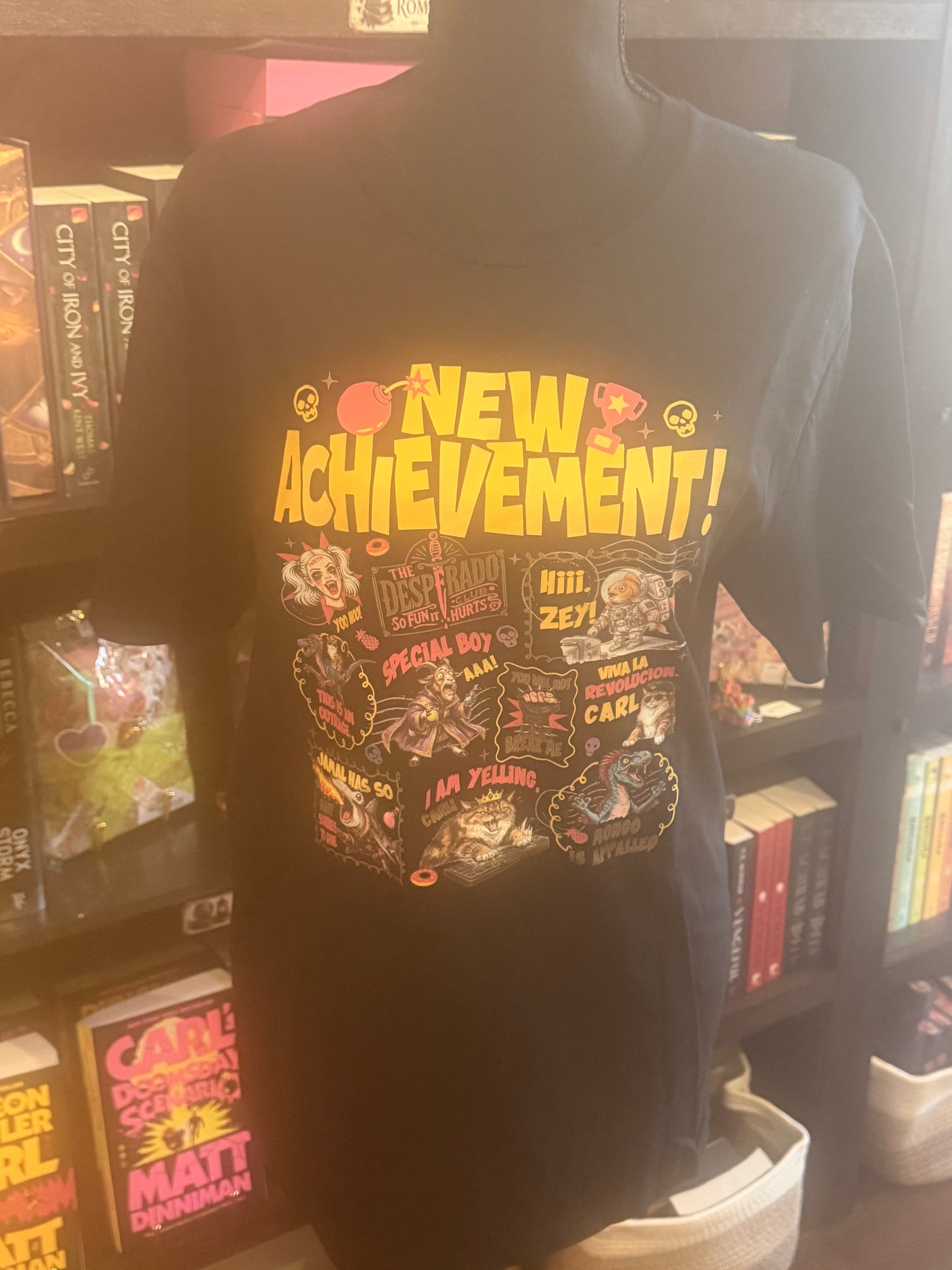 Dungeon Crawler Carl New Achievement T-shirt!