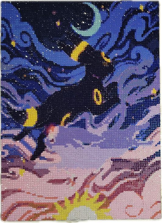 Umbreon (Pokemon) Completed 5D Diamond Painting