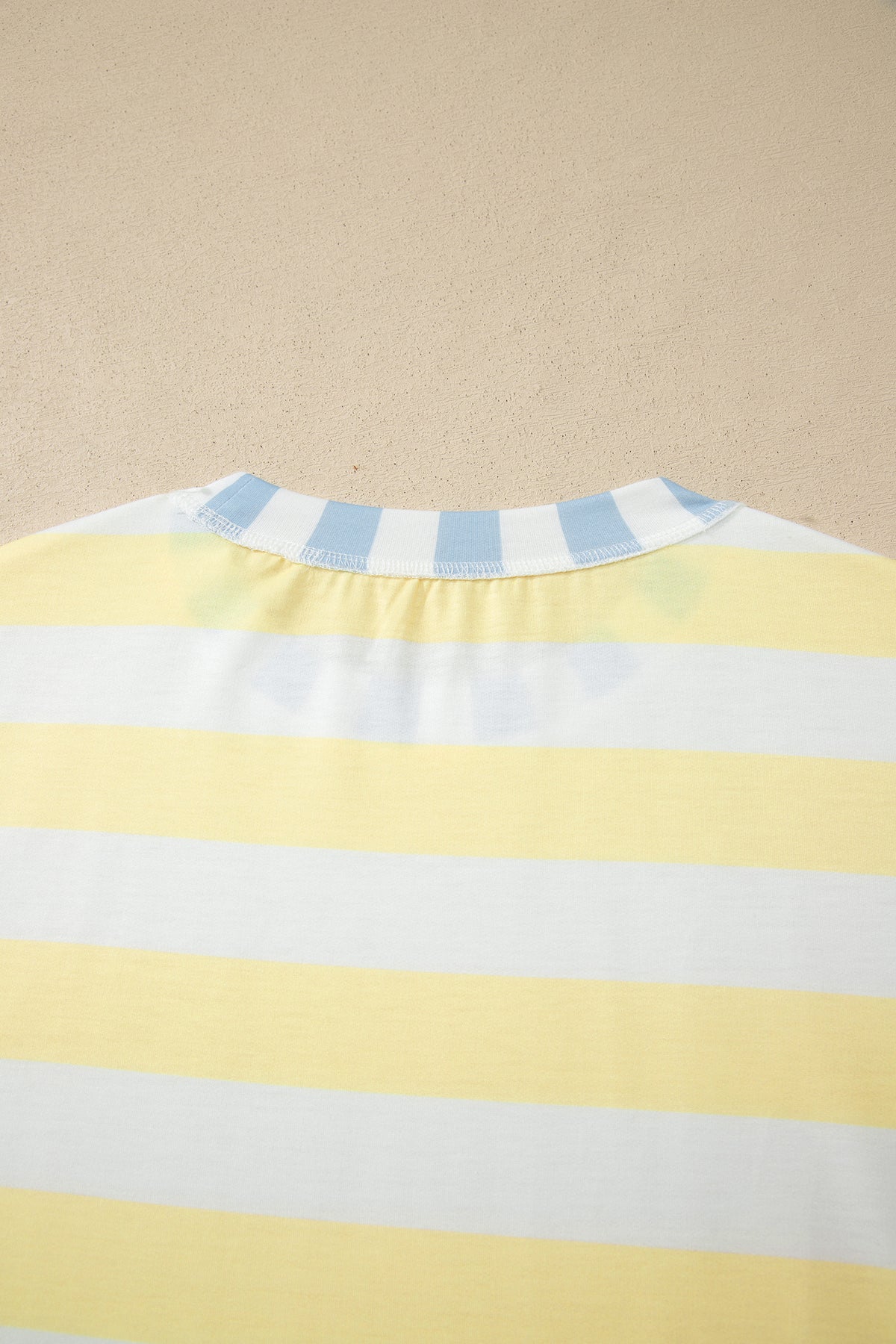 Womens Pink Stripe Exposed Seam Contrast Patchwork Oversized Top