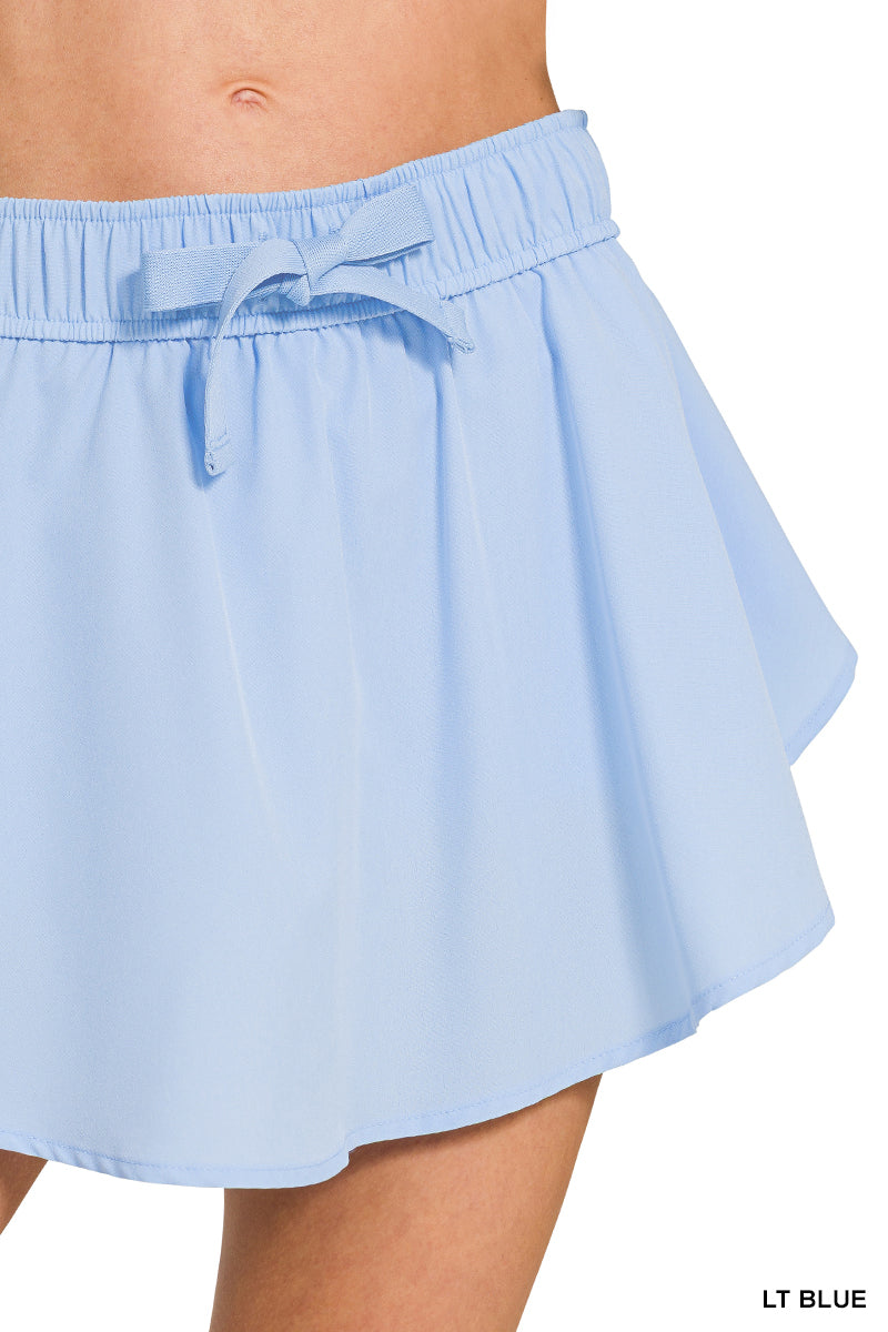 Women's Soft woven active skorts (6429Y)