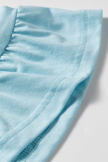 Ruffled Short Sleeve Plus Size Casual Blouse