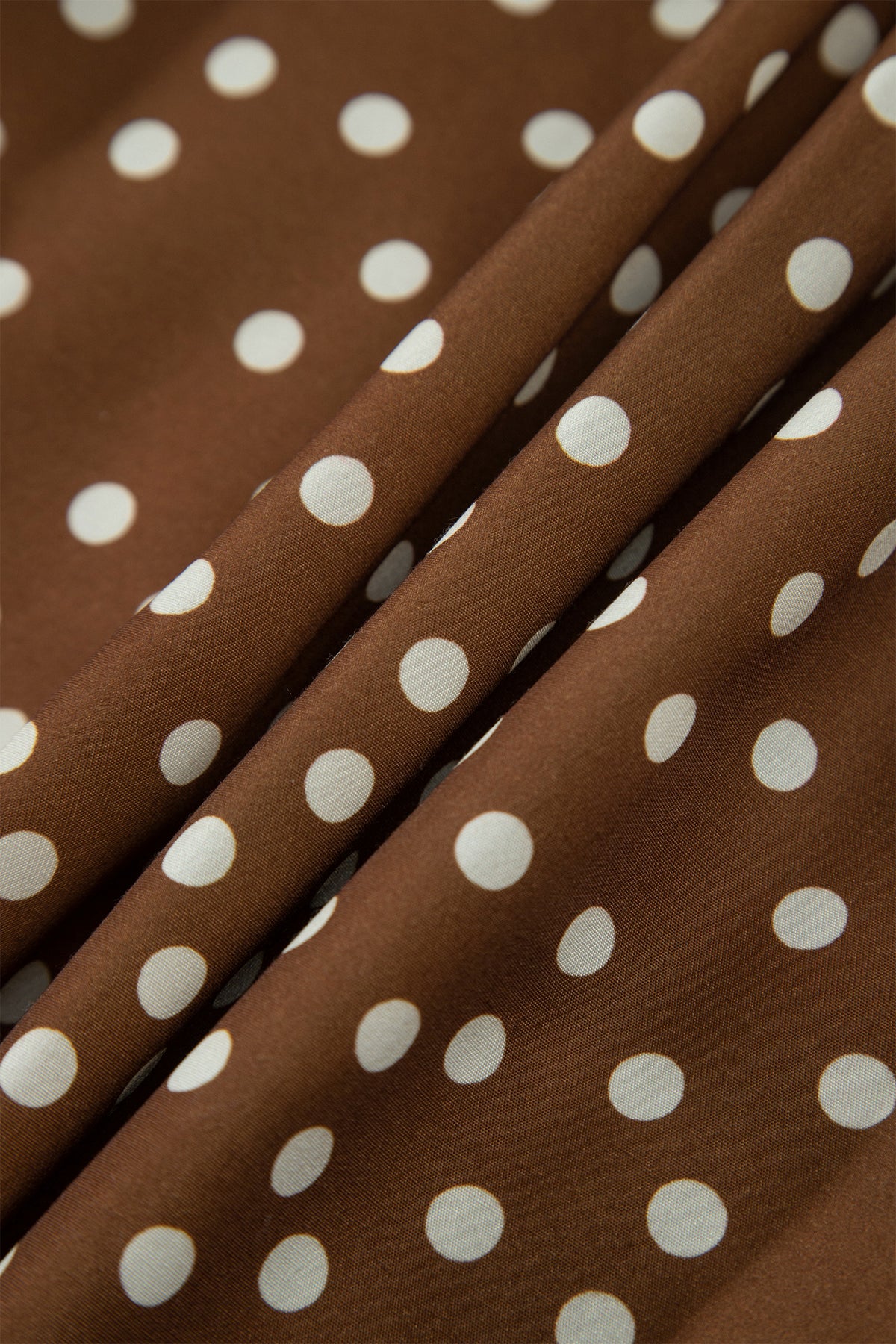V Neck Polka Dot Long Sleeve Shift Plus Size Dress