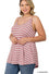 Plus front & back reversible spaghetti cami