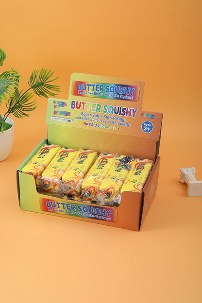 Tie dye rainbow butter stress relief squeezy
