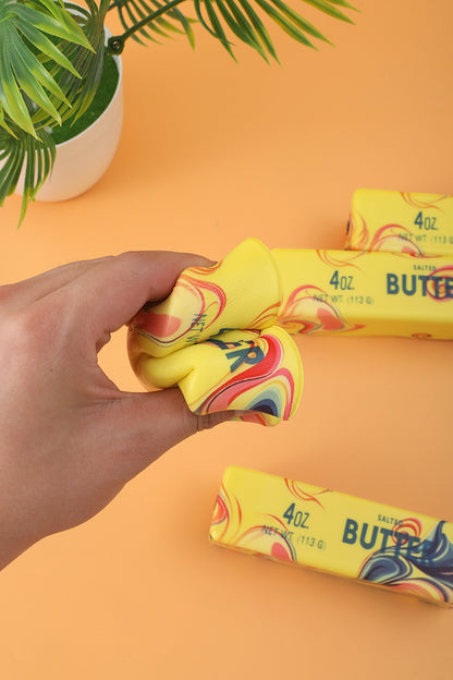 Tie dye rainbow butter stress relief squeezy