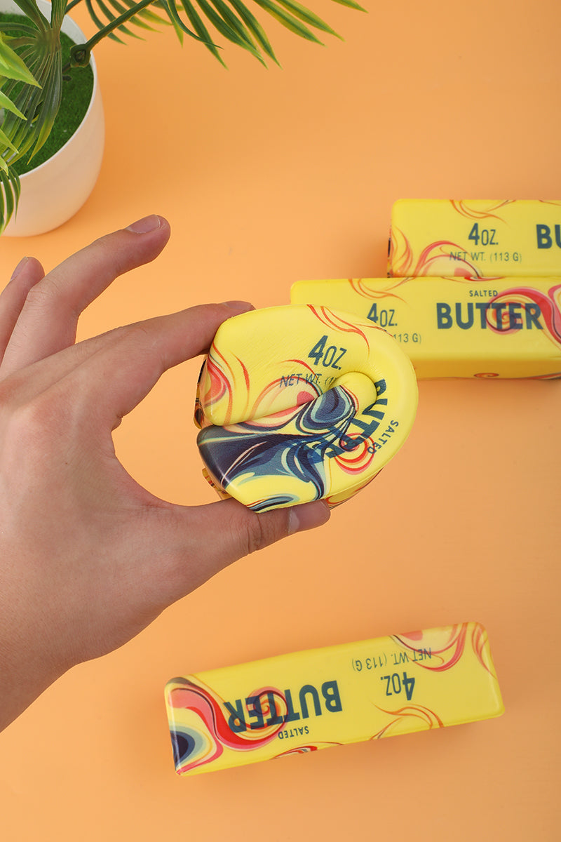 Tie dye rainbow butter stress relief squeezy