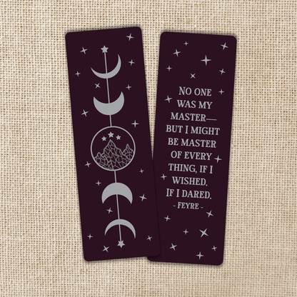 Feyre Tattoo ACOTAR Foil Bookmark