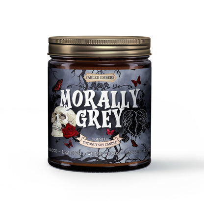 MORALLY GREY Book Lovers 9oz Candle Coconut Soy