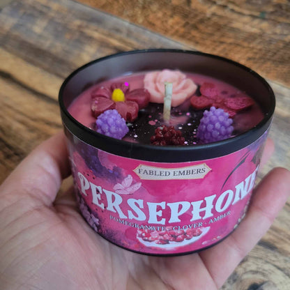 8 ounce PERSEPHONE Goddess Candle |  Greek Mythos