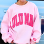 LuLu Mac- LM-SW-1008-PD Light Pink/Hot Pink Polka Dot Sweatshirt