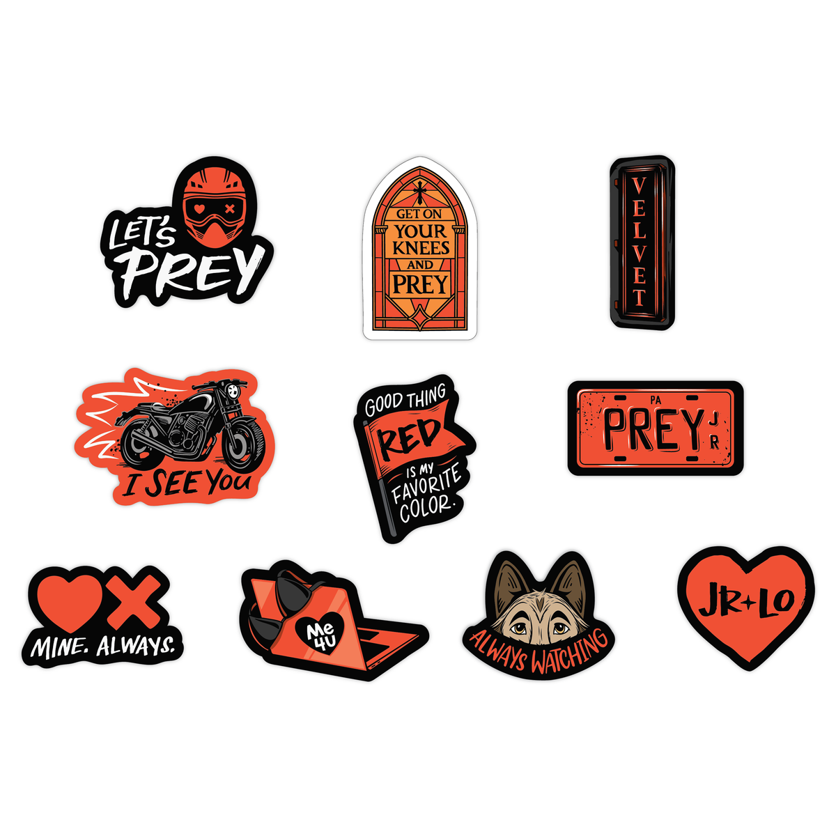 (10-Pack) Caught Up Decals