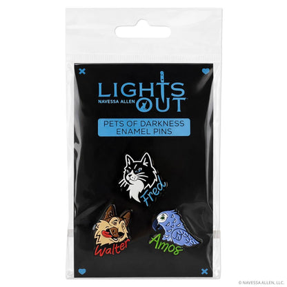 Into Darkness Series: Pets of Darkness Enamel Pins (3-Pack)