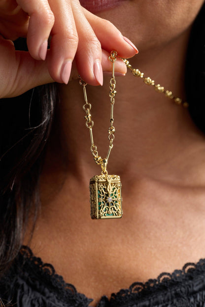 A Court of Thorns and Roses Book Charms Locket Necklace