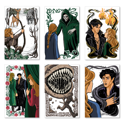 A Court of Thorns and Roses Book Scene Illustrations (6-Pk)