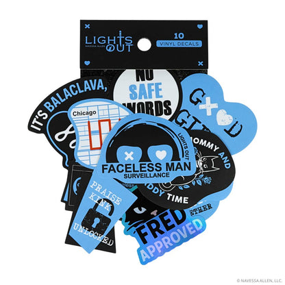 (10-Pack) Lights Out Decals