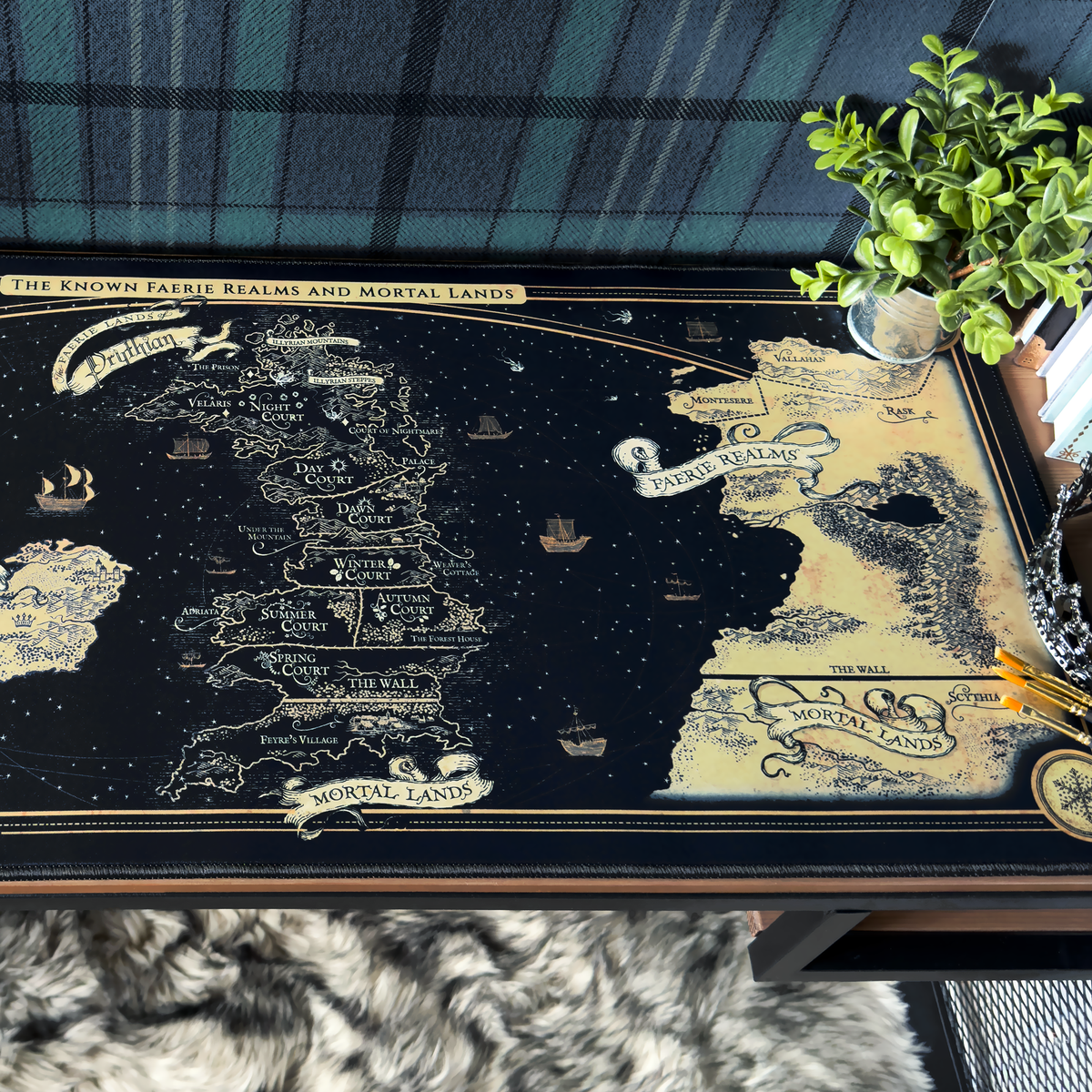 A Court of Thorns and Roses: The Known World of ACOTAR Desk Mat (13.7'' x 31.5'') (ConQuest Journals Exclusive)