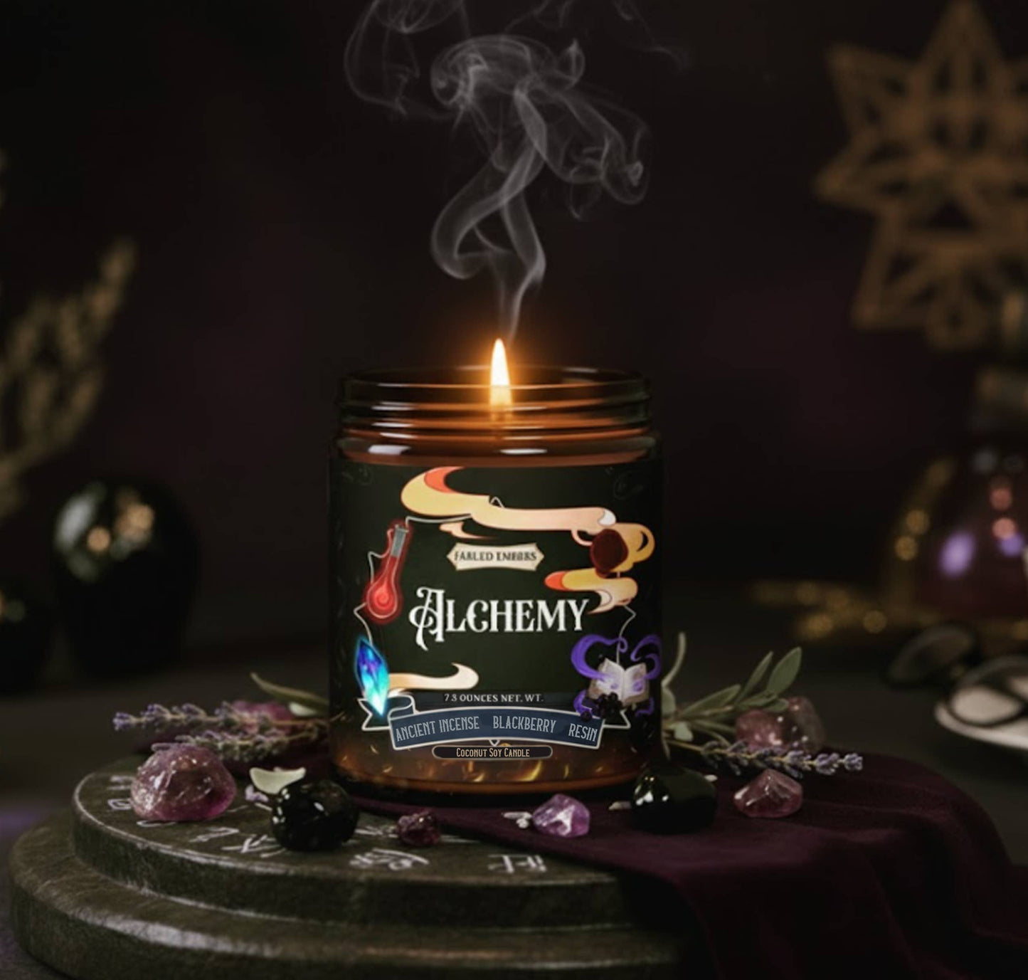 ALCHEMY dark academia 9oz Candle CocoSoy