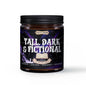 TALL DARK & FICTIONAL Book Candle in Amber Glass | Romance