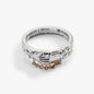 A Court of Thorns and Roses 'Keep Reaching Out Your Hand' Nesta & Cassian Ring Set of 2