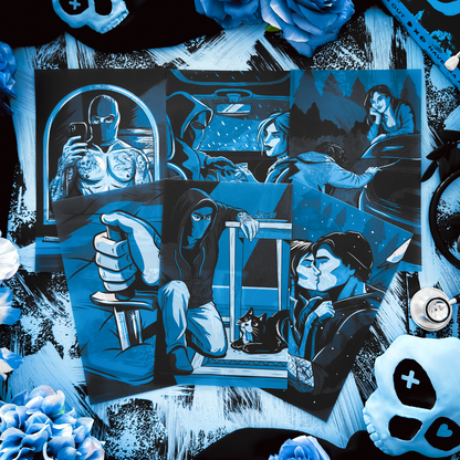 Lights Out Book Scene Illustrations (6-Pack)