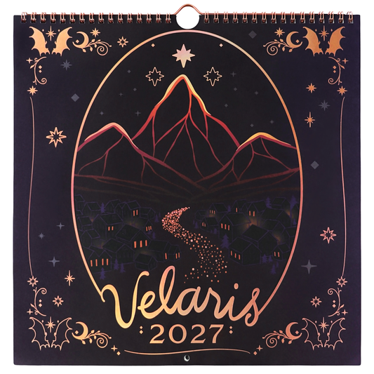 A Court of Thorns and Roses: Velaris 2027 Spiral Wall Calendar