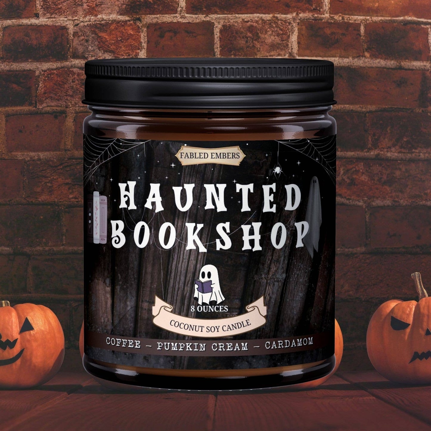 Haunted Bookshop Candle - FALL | Pumpkin Coffee | Cozy