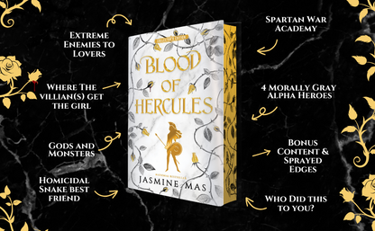 Blood of Hercules Collector's Edition: A Dark Romantasy of Greek Mythology, Enemies to Lovers, for Fans of Spicy BookTok Reads with Gold Sprayed Edges (Villains of Lore, 1)