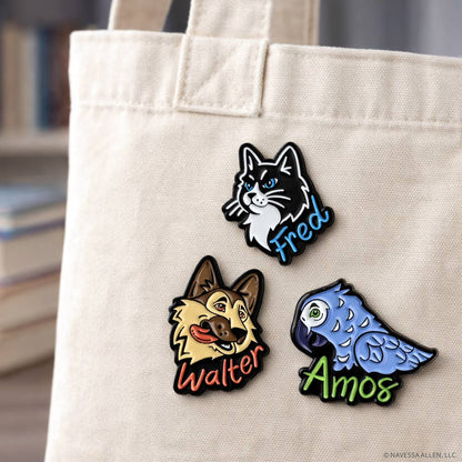 Into Darkness Series: Pets of Darkness Enamel Pins (3-Pack)