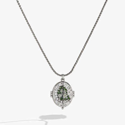 A Court of Thorns and Roses "There You Are" Locket Necklace - Silver