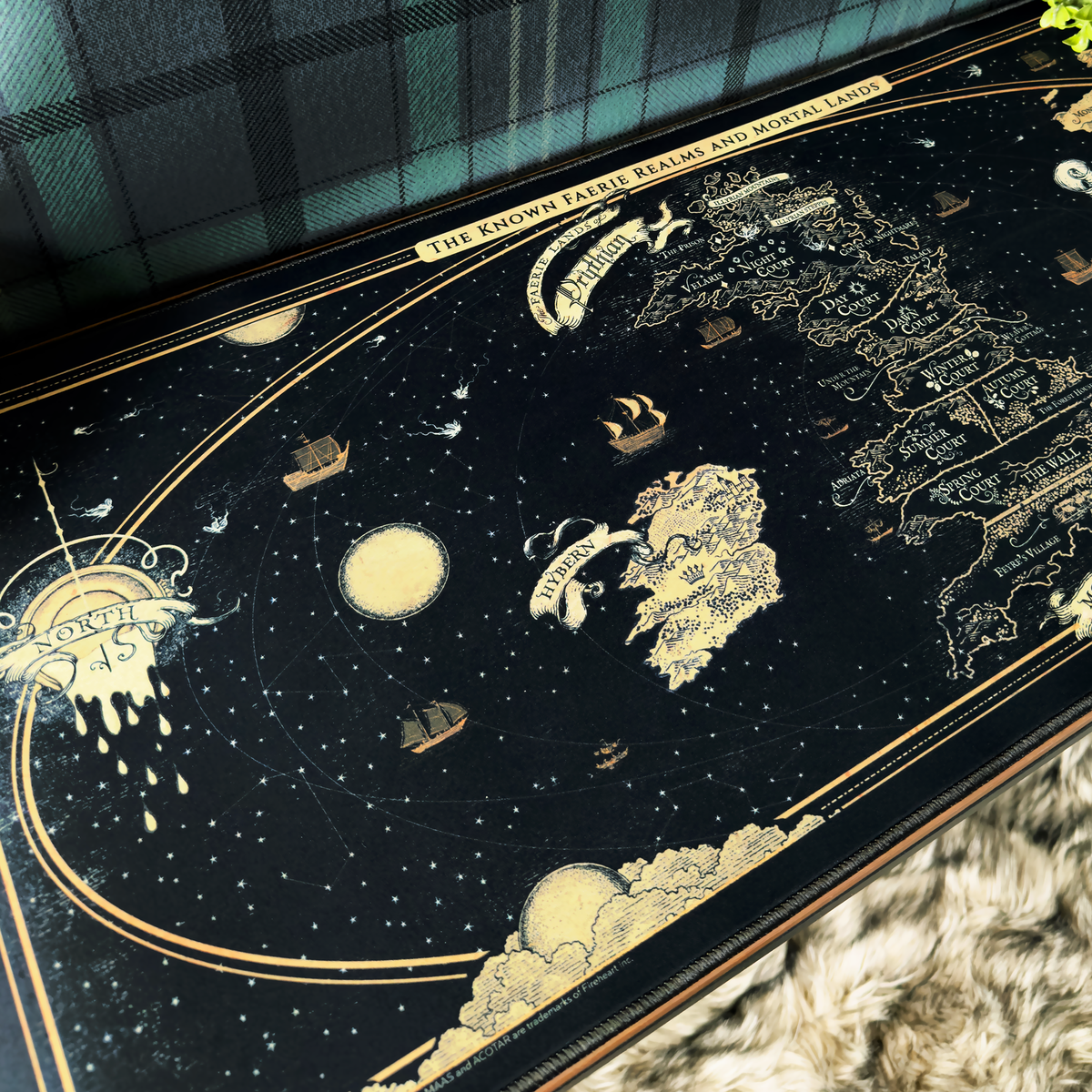 A Court of Thorns and Roses: The Known World of ACOTAR Desk Mat (13.7'' x 31.5'') (ConQuest Journals Exclusive)