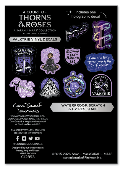 (10-Pack) A Court of Thorns and Roses: Valkyrie Decals